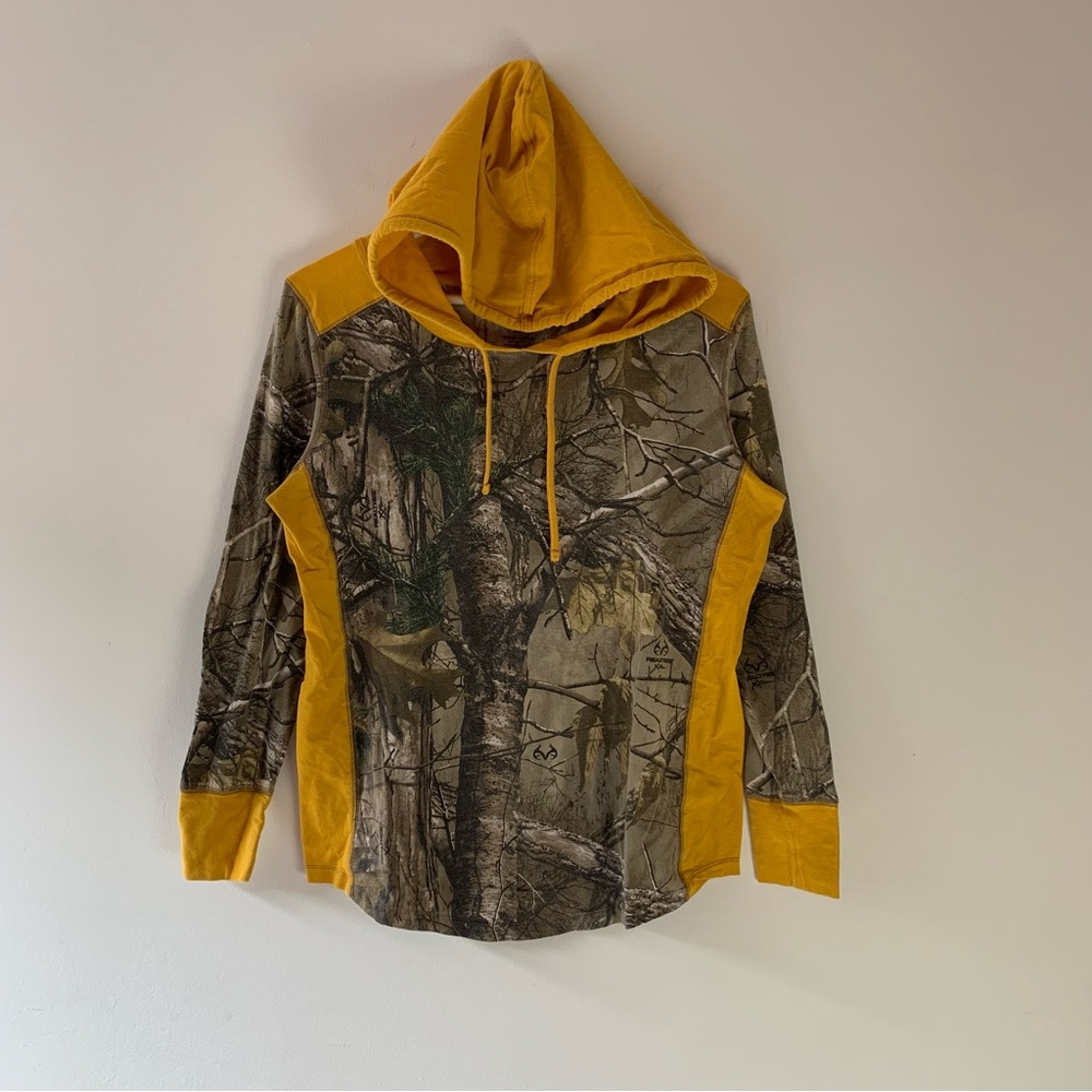 Northcrest Camouflage Hoodie with Yellow Trim